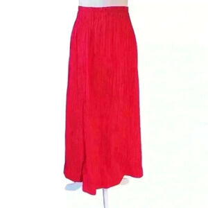 Tachi Castillo Vintage Red Maxi Skirt Size Medium